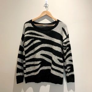 Club Monaco sweater zebra print